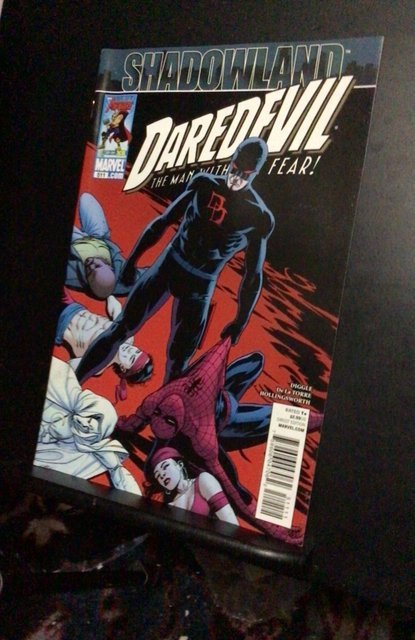 Daredevil #511 (2010) shadow land! Spider-Man cover! High grade key! NM- Wow