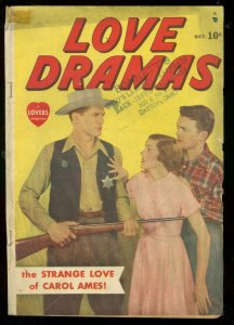 LOVE DRAMAS #1 1949-PHOTO COVER-WESTERN-RARE TIMELY VG