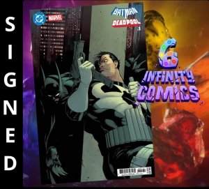 DC MARVEL BATMAN DEADPOOL #1 ? (ONE SHOT) NICK DRAGOTTA SIGNED BATMAN PUNISHER