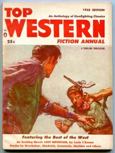 Top Western Fiction Annual 1958-PULP-Louis L'Amour- Overholser