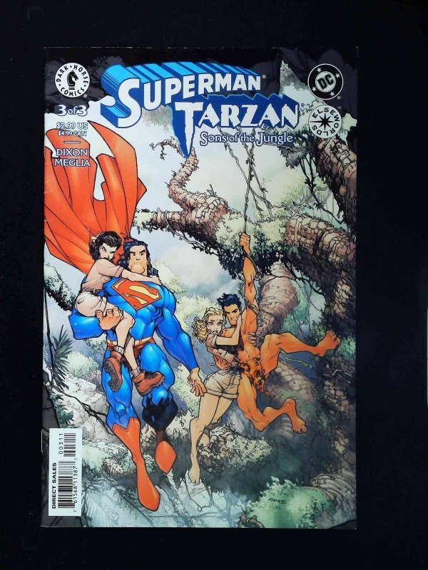 Superman Tarzan Sons Of The Jungle #3  Dark Horse/Dc Comics 2002 Vf 