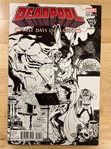 Deadpool: Last Days of Magic Fried Pie Black and White Cover (2016)