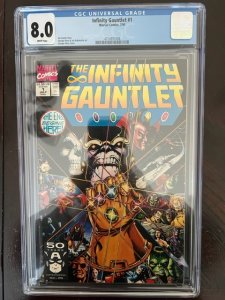Infinity Gauntlet #1 (1991) - CGC 8.0 !