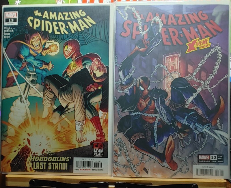 Amazing Spider-Man 13 (2022) Romita JR Stegman First Gold Goblin Set {NM}