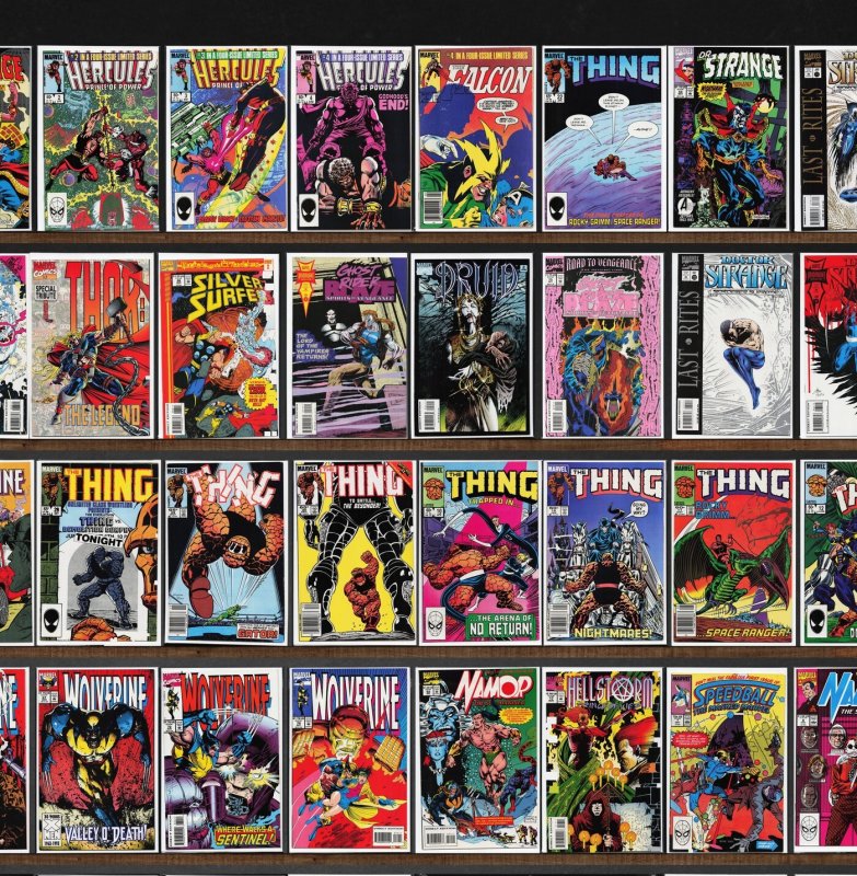 Huge Lot 150+ Comics with The Thing, Silver Surfer, Wolverine, Nomad & More!