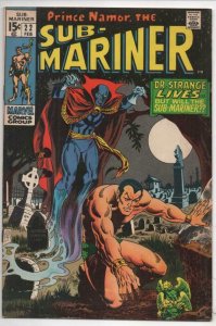 SUB-MARINER #22, VF+, Doctor Strange, Nameless One,1968 1969, Silver age