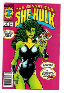 The Sensational She-Hulk #1 newsstand - John Byrne - 1989 - VF