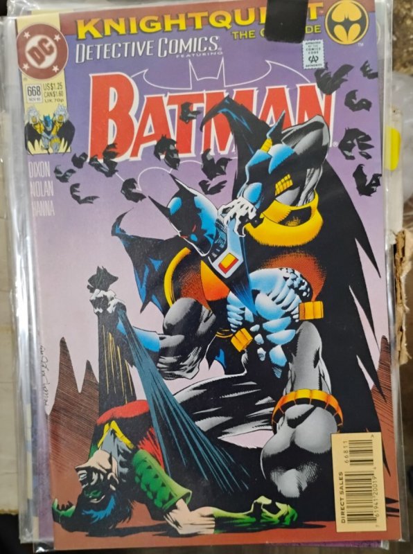 DETECTIVE COMICS  # 668 1993 dc  BATMAN KNIGHTQUEST CRUSADE  AZRAEL ROBIN