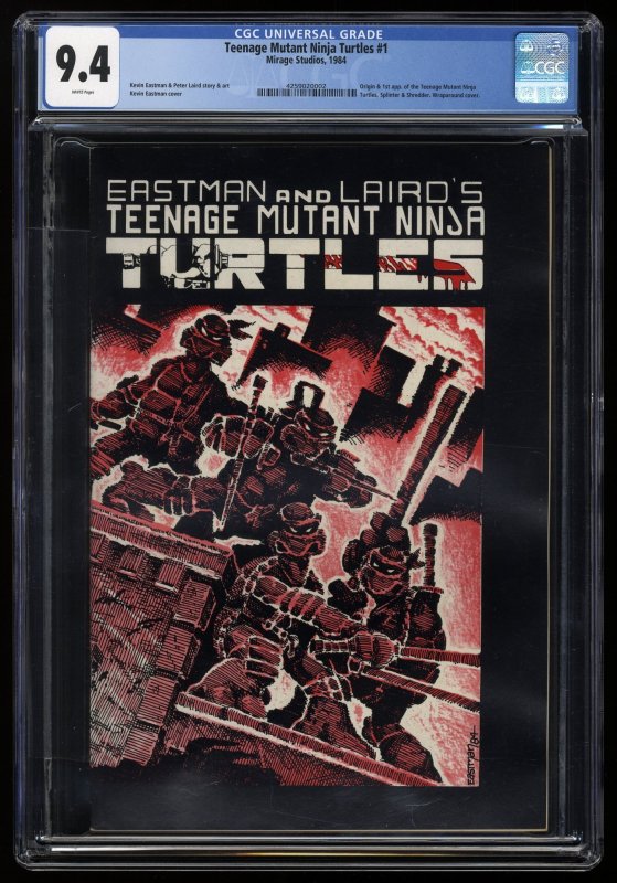 Teenage Mutant Ninja Turtles #1 CGC NM 9.4 1st Print Origin 1st Appearance!