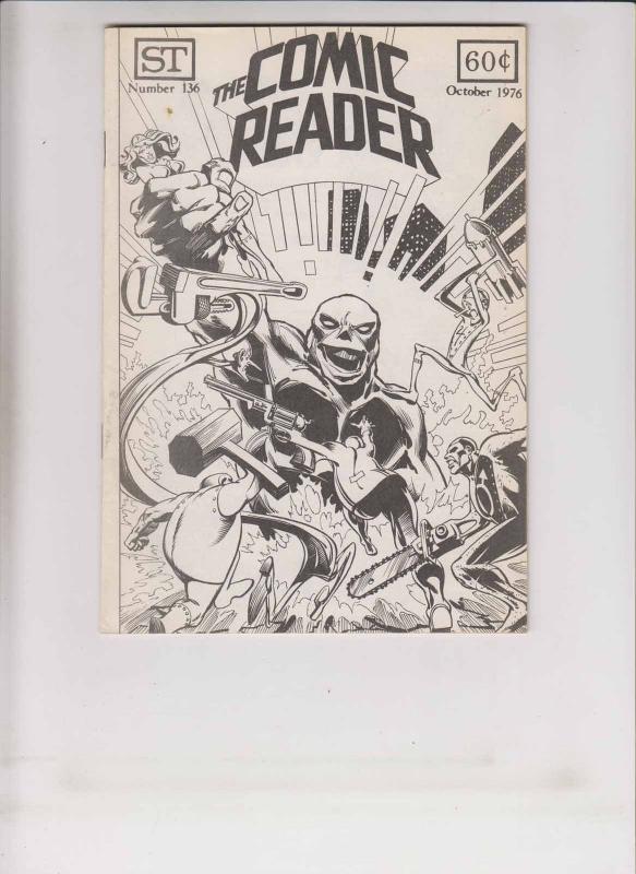 Comic Reader #136 FN illustration pre-dates ms. marvel #1 - captain britain