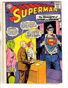 Superman # 173 VG DC Silver Age Comic Book Braniac Lois Lane Lex Luthor JL9