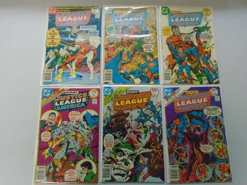 Giant Size Justice League lot 18 different from #139-157 avg 6.0 FN (1977-78)