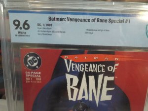 Batman: Vengeance of Bane Special #1 - CBCS 9.6 - White - NM+ 1st App. of Bane