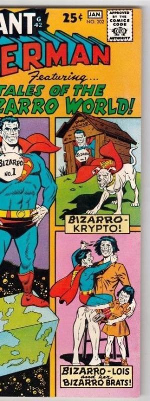 Superman 202 strict NM/NM- 9.2  High-Grade   Appearance - Frankenstein!  Boca 