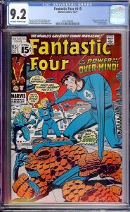 Fantastic Four #115 (Marvel, 1971) CGC 9.2