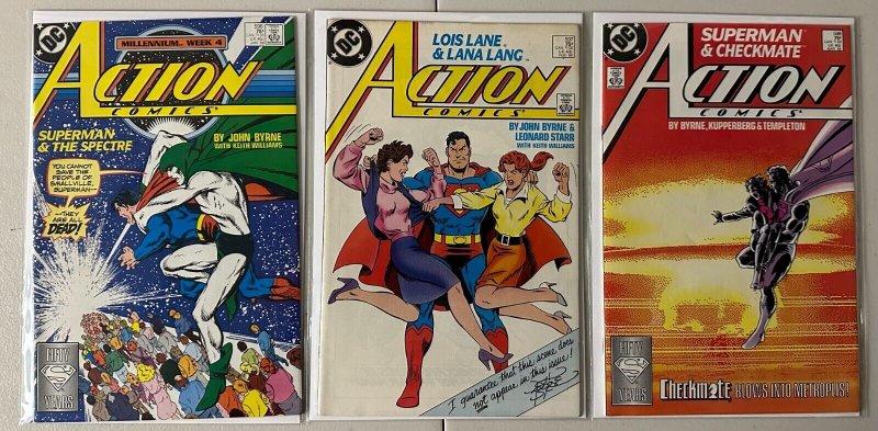 Action Comics lot #550-598 DC 19 diff 8.0 VF (1983-88)