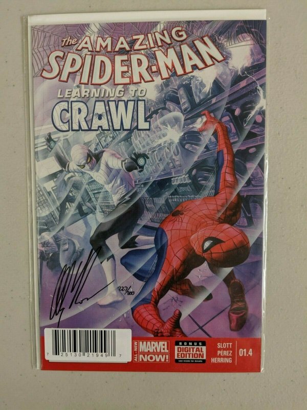 Amazing Spider-Man Learning to Crawl #1.4 Signed Alex Ross w/DF COA 227/300 (9.0 