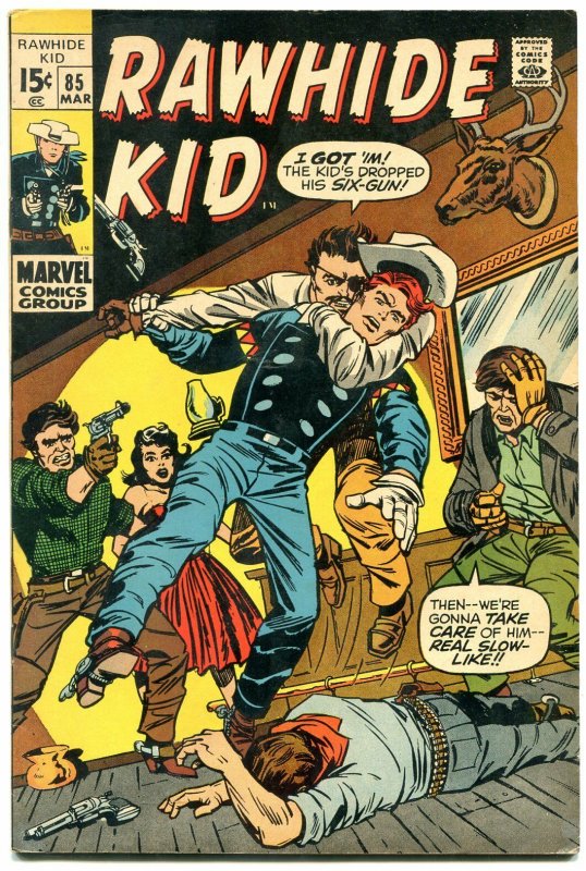 Rawhide Kid #85 1971- Marvel Western Silver Age-  FN