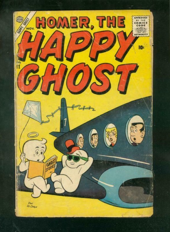 HOMER, THE HAPPY GHOST #11 1956-DAN DeCARLO AIRPLANE CV FR/G