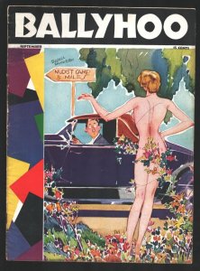 Ballyhoo Magazine 9/1933-Dell-Full size joke book-Cartoons-jokes-gags-parody-...