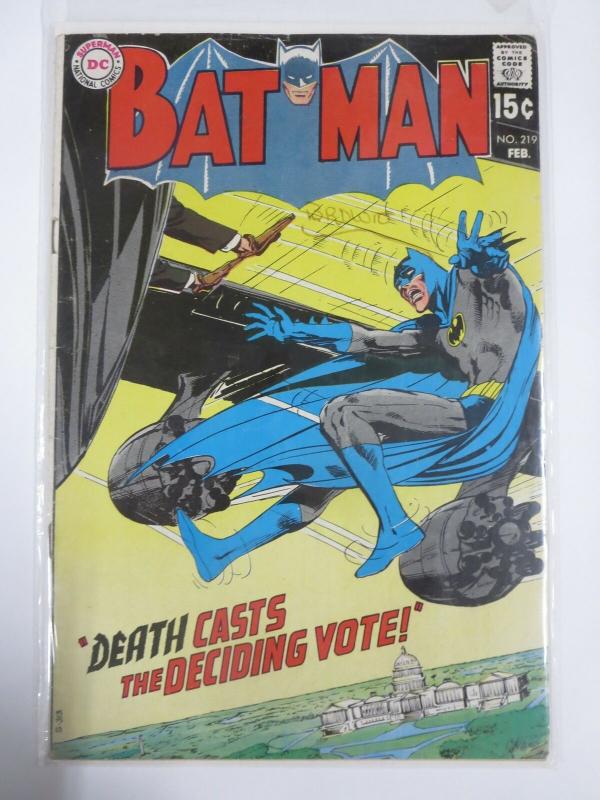 BATMAN 219 February 1970 Neal Adams classic VG COMICS BOOK