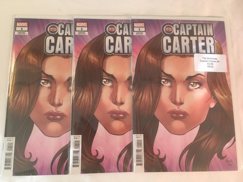 CAPTAIN CARTER #1 Three Copies, VFNM Condition