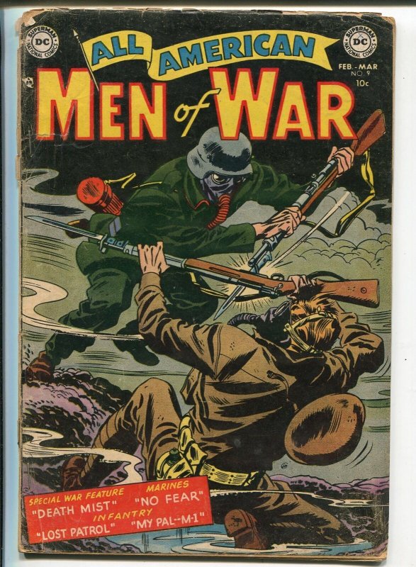 All-American Men of War #9 1954-DC-WWII combat cover-Grandenetti-G+