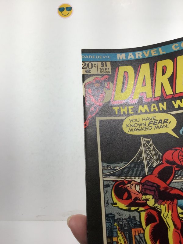 Daredevil #91 (1972)VFN- RARE hi- grade black picture frame:1st app 3rd Mr. fear