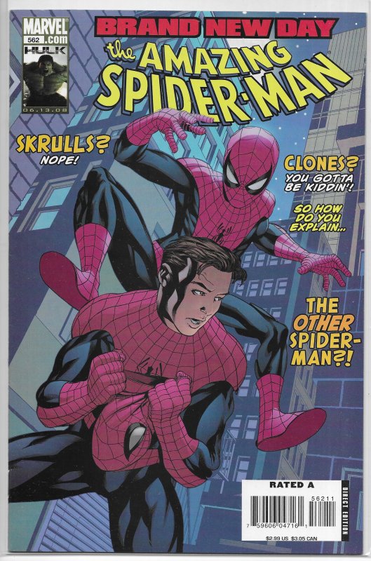 Amazing Spider-Man (vol. 2, 1998) #562 VF (Brand New Day) Slott/McKone