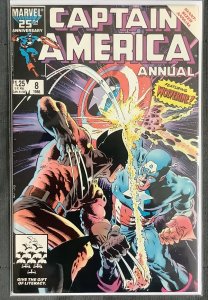 Captain America Annual #8 (1986, Marvel) Featuring Wolverine. VF/NM