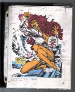 New Titans #101 1993-DC-hand colored guide by Adrienne Roy-23 pages-FN