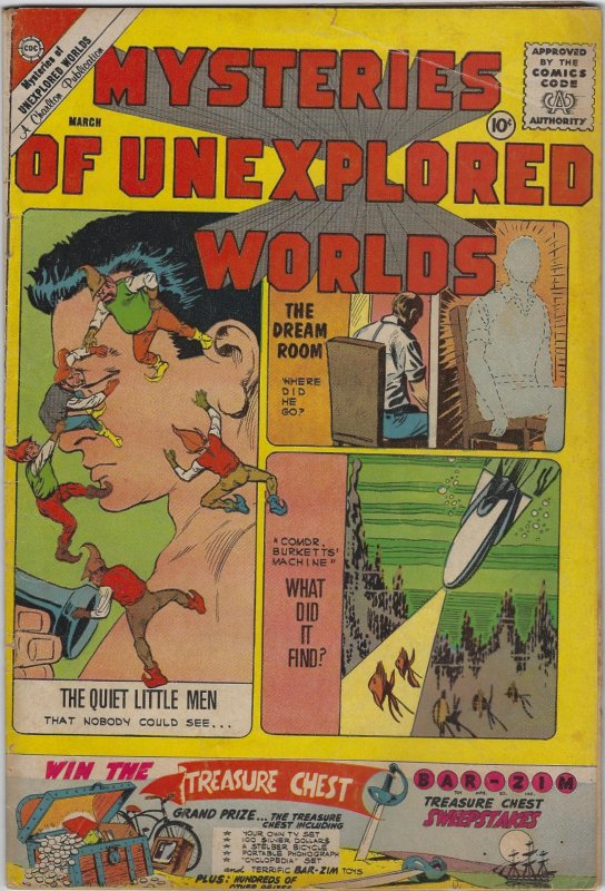 Mysteries of Unexplored Worlds, #23, March 1960, Ditko Cover & Art