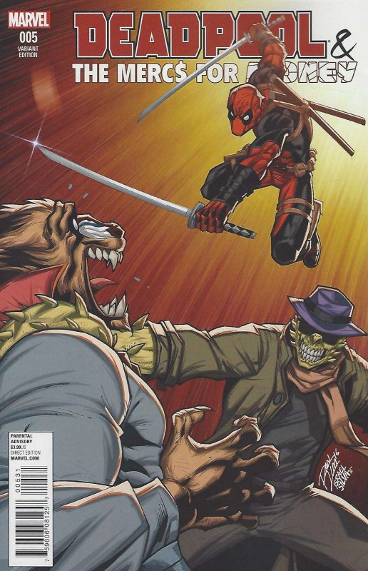 Deadpool And The Mercs For Money #5B FN ; Marvel | Ron Lim Variant