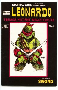 TMNT Authorized Martial Arts Training Manual #5 Leonardo-Solson