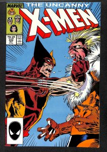 X-Men #222 NM- 9.2 Wolverine Vs. Sabretooth! Marvel Comics