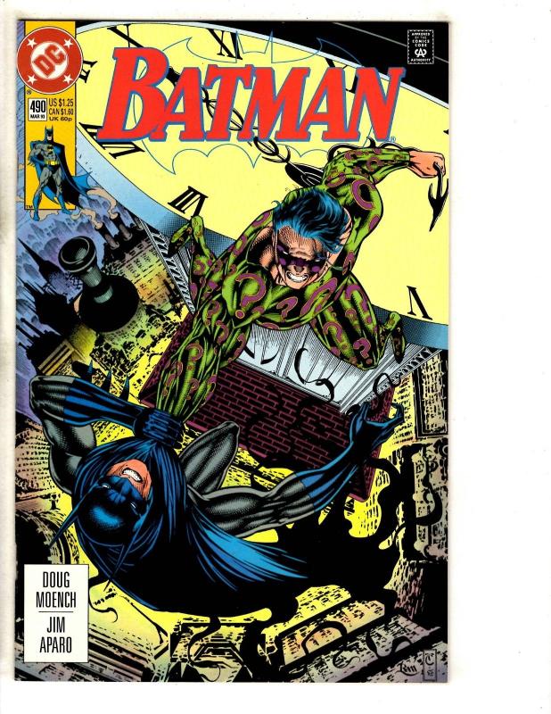 7 Batman DC Comic Books # 490 491 492 493 494 495 496 Batman Joker Robin CR15