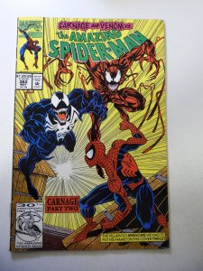 The Amazing Spider-Man #362 2nd Full App of Carnage! Konami insert. VG/FN Cond