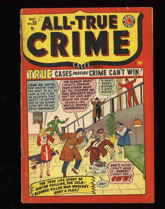 All-True Crime #33 VG- 3.5