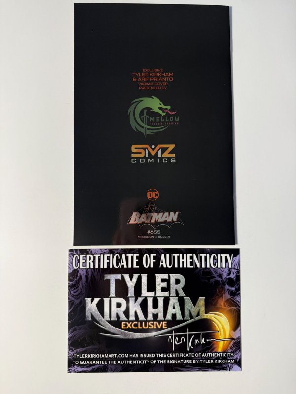 Batman #655 Kirkham Virgin Foil Cover (2023) Signed By Kirkham with COA!