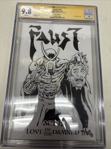 Faust (2012) # 15 (CGC 9.8 SS) Signed & Sketch Tim Vigil * Love Of The Damned