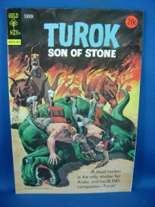 TUROK SON OF STONE 90 VF DINOSAUR COVER 1974