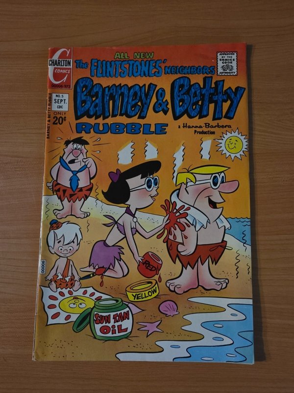 Flintstones Barney & Betty Rubble #5 ~ VF - NEAR MINT NM ~ 1973 Charlton Comics