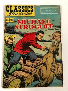 CLASSICS ILLUSTRATED 28 Michael Stroff/ Jules Verne HRN 51 GOOD (ds)