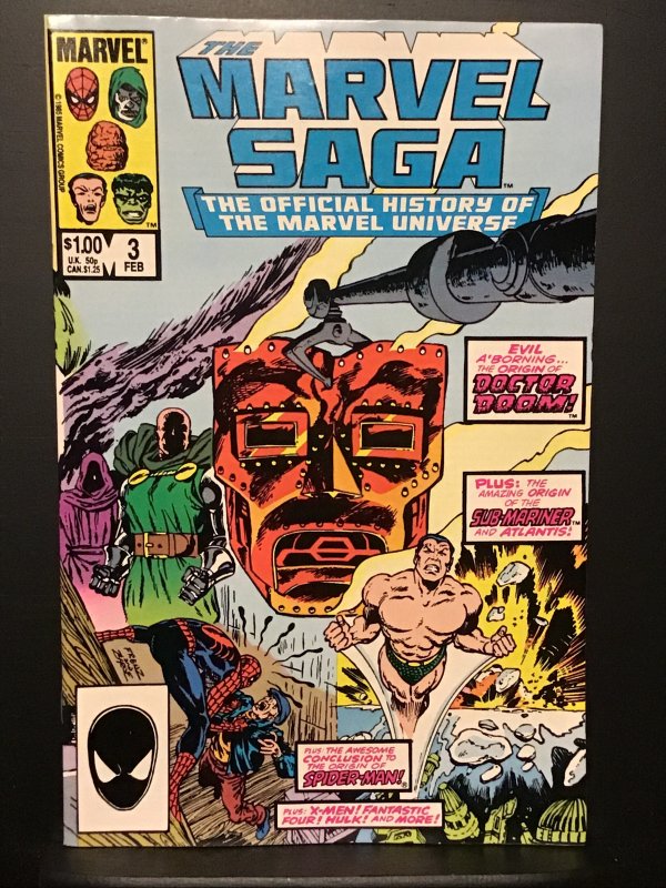 The Marvel Saga The Official History of the Marvel Universe #3 (1986) VF/NM 9.0