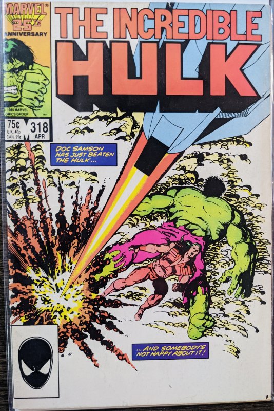 The Incredible Hulk #318 (1986) VF-