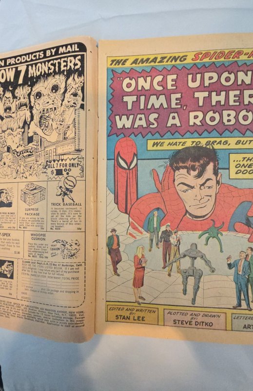 The Amazing Spider-Man #37 (1966)once upon a time a robot see description