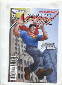ACTION COMICS #4 - DEBUT OF STEEL! - (9.2) 2012 VARIANT COVER