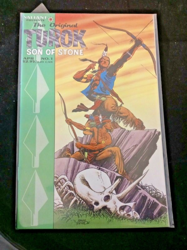 The Original Turok Son of Stone Comic Book #1 Valiant 1995 VF NM