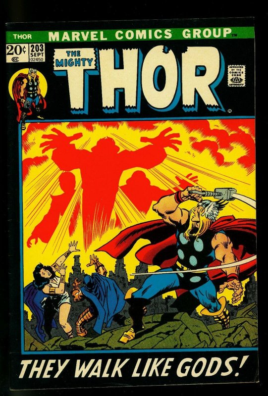 Thor #203 1972- 2nd Ego-Prime - John Buscema- Bronze Age- VF-