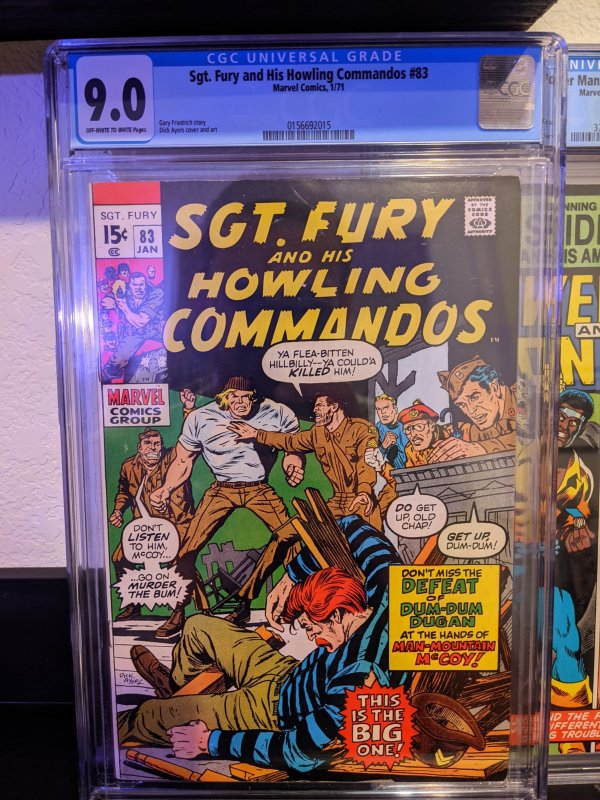 Sgt. Fury #83 (1971) CGC 9.0